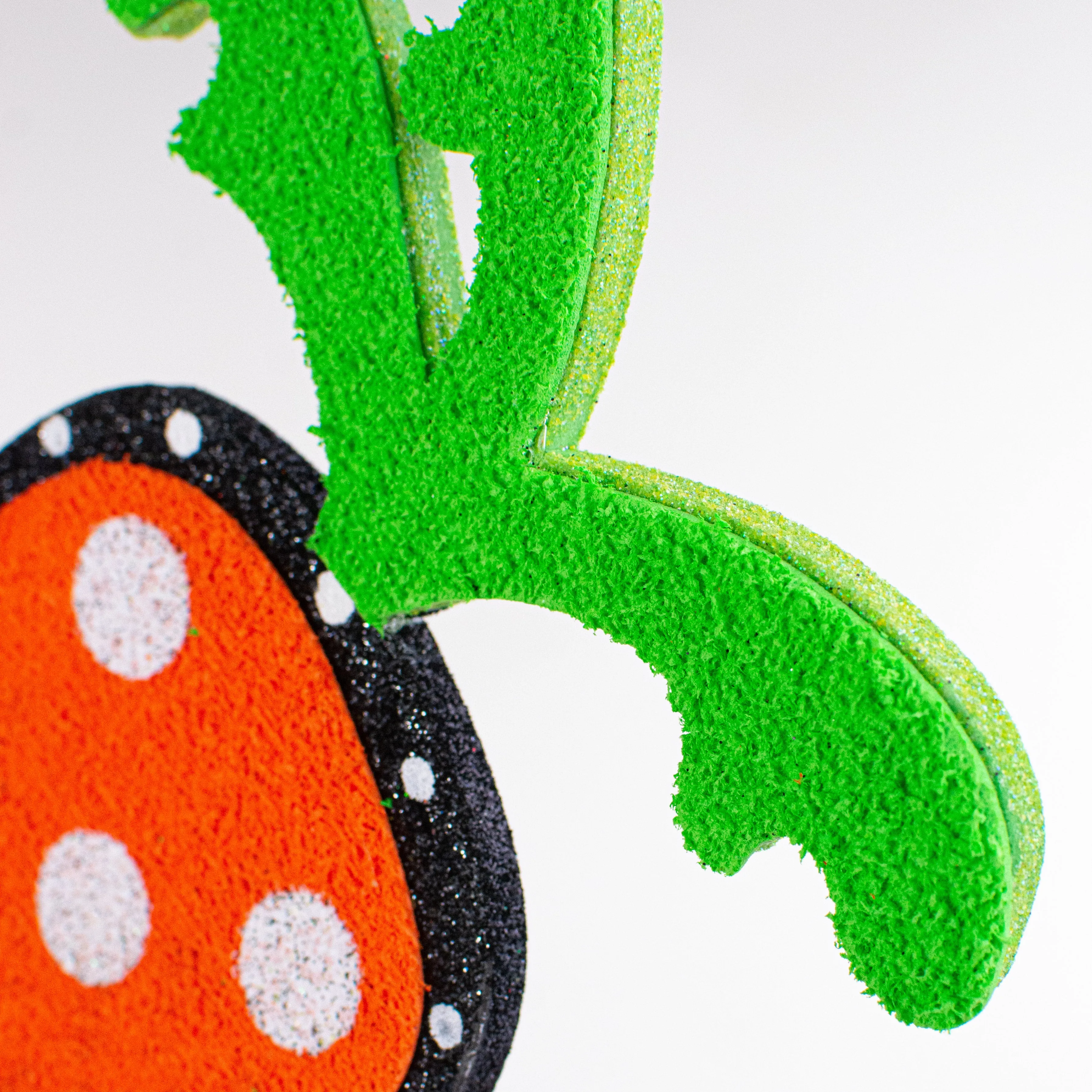 14" Textured Foam Polkadot Carrot Ornament