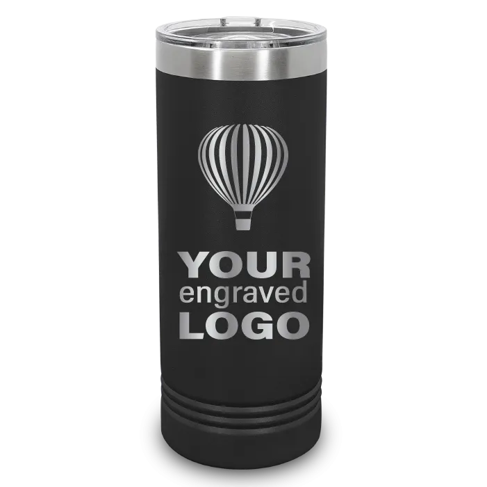 22 oz Skinny Promo Tumblers -Mix & Match- Bulk Wholesale Personalized Engraved or Full Color Print Logo