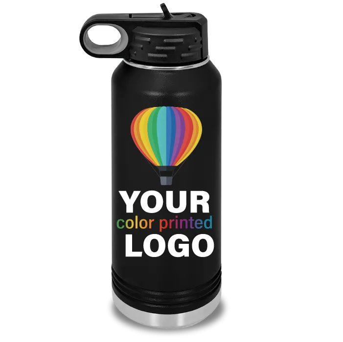 32 oz Insulated Sport Water Bottle -Mix & Match- Bulk Wholesale Personalized Engraved or Full Color Print Logo