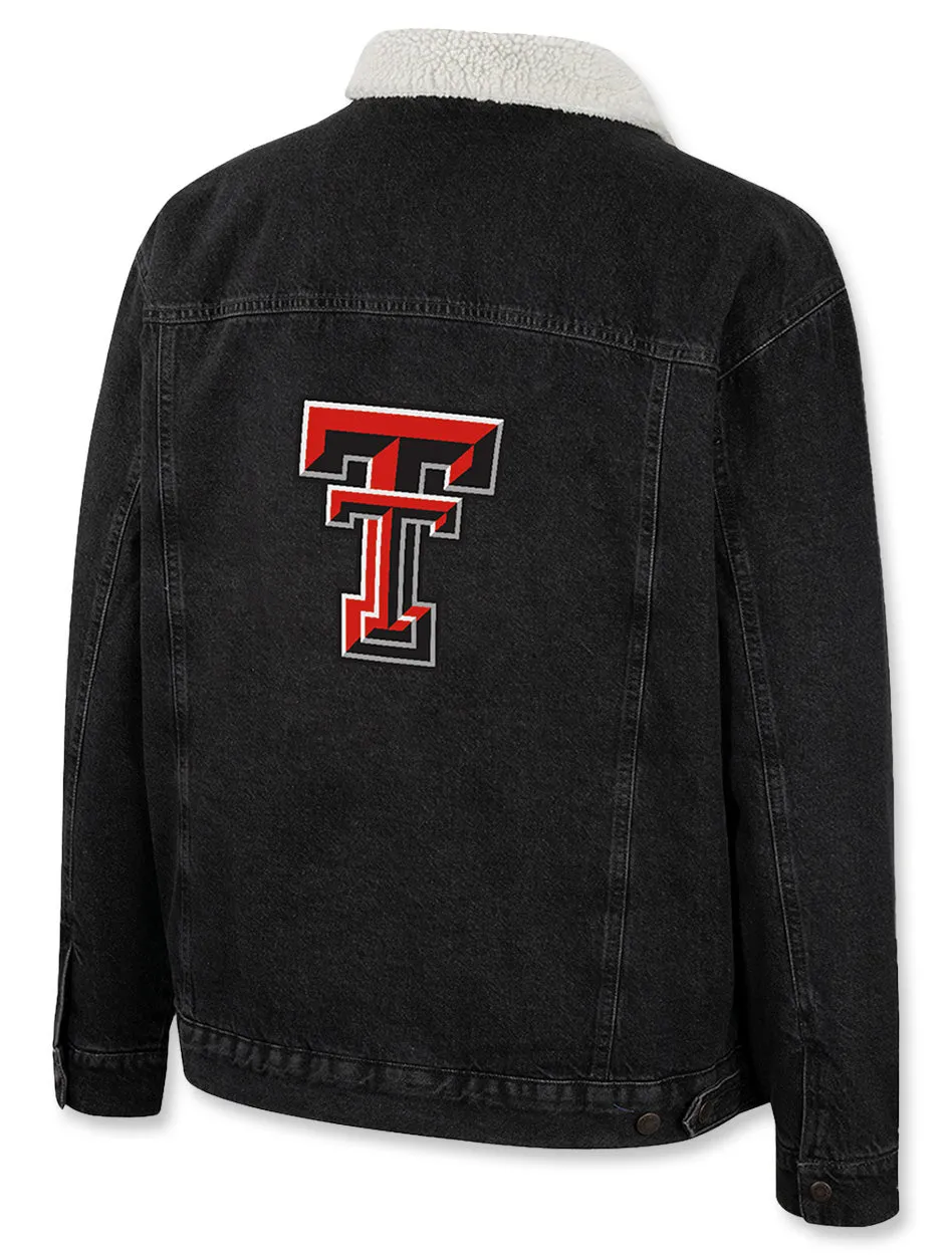 *Arena Texas Tech Wrangler "Western" Men's Sherpa Lined Denim Jacket