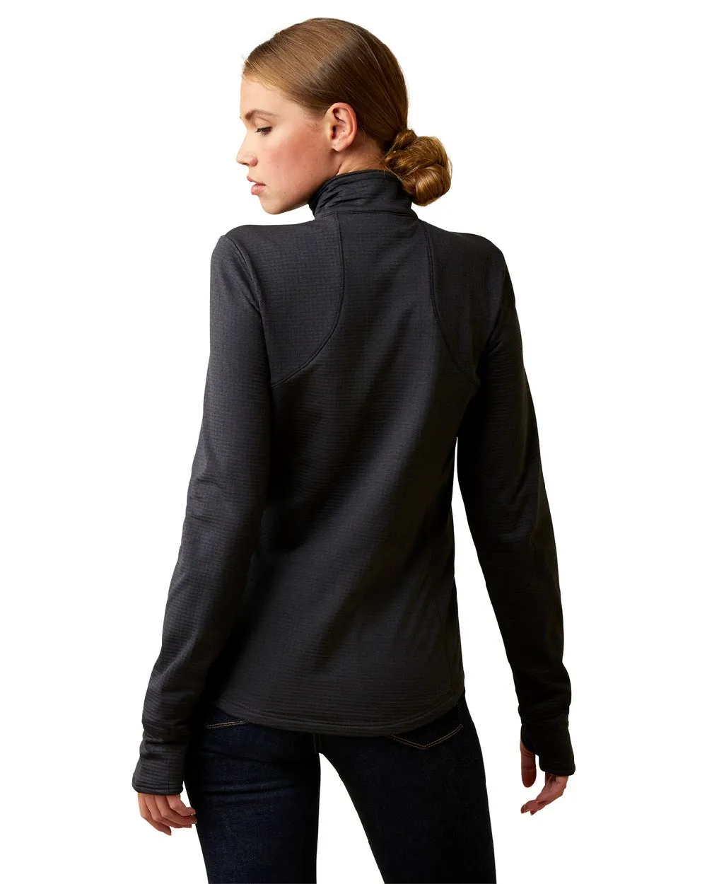 Ariat Womens Gridwork 1/4 Zip Base Layer