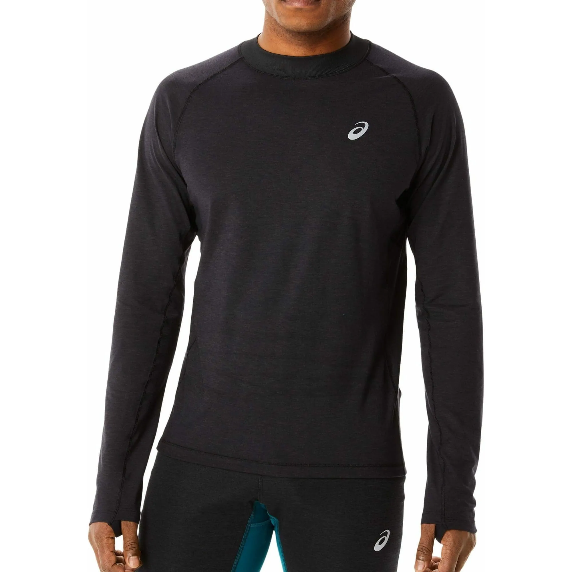 Asics Winter Long Sleeve Mens Running Top - Black