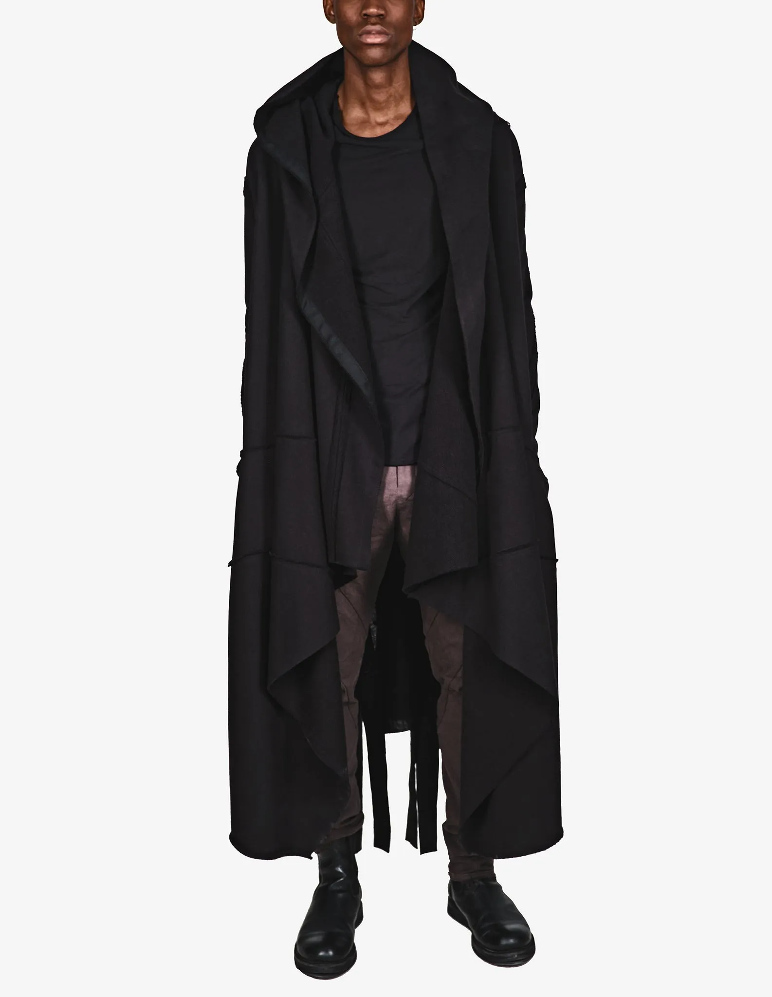 Asymmetric Hooded Cardigan