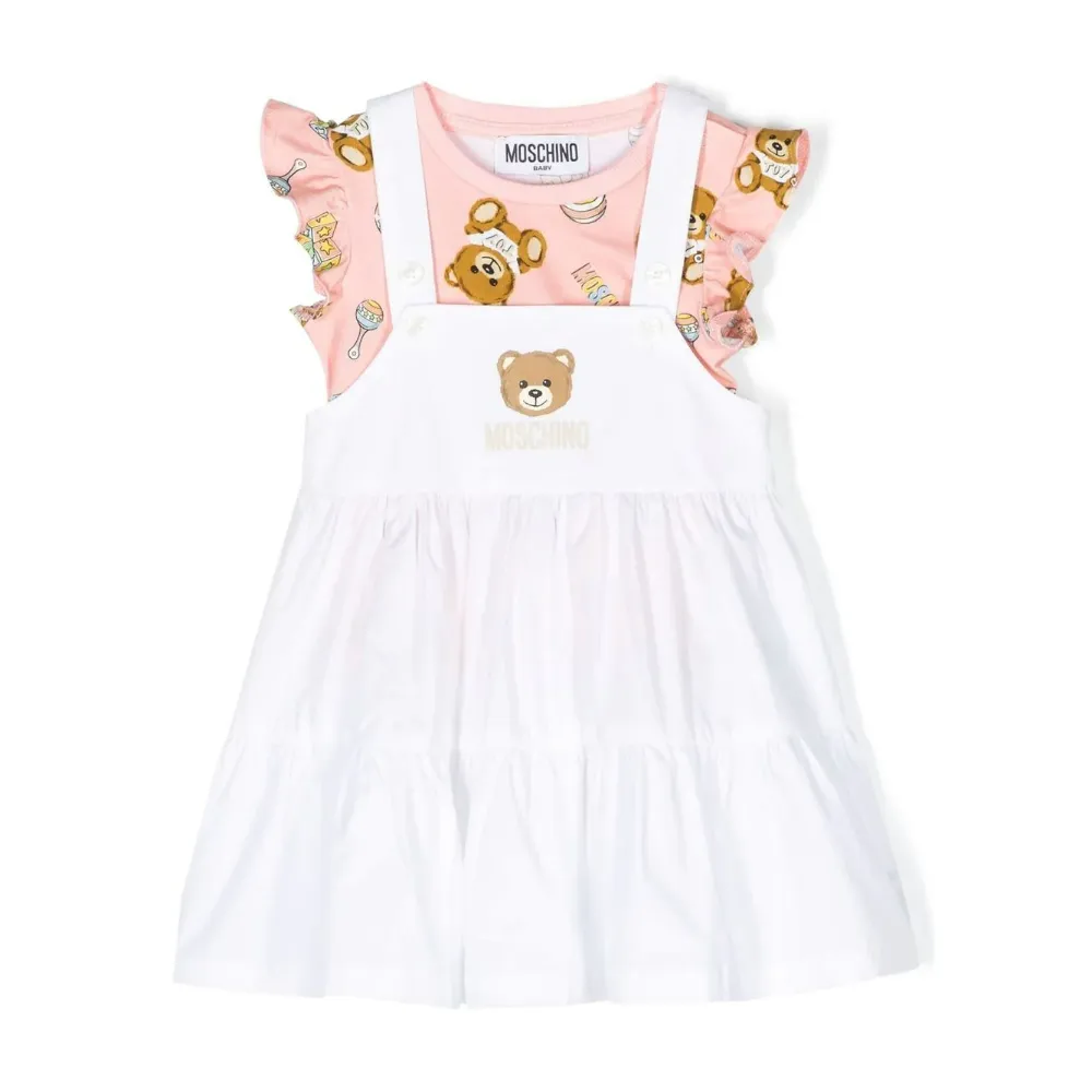 Baby Teddy Logo T-Shirt and Dress Set