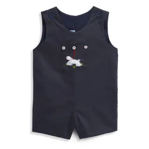 Bella Bliss Navy Embroidered Sheepdog Romper S23M203 5008