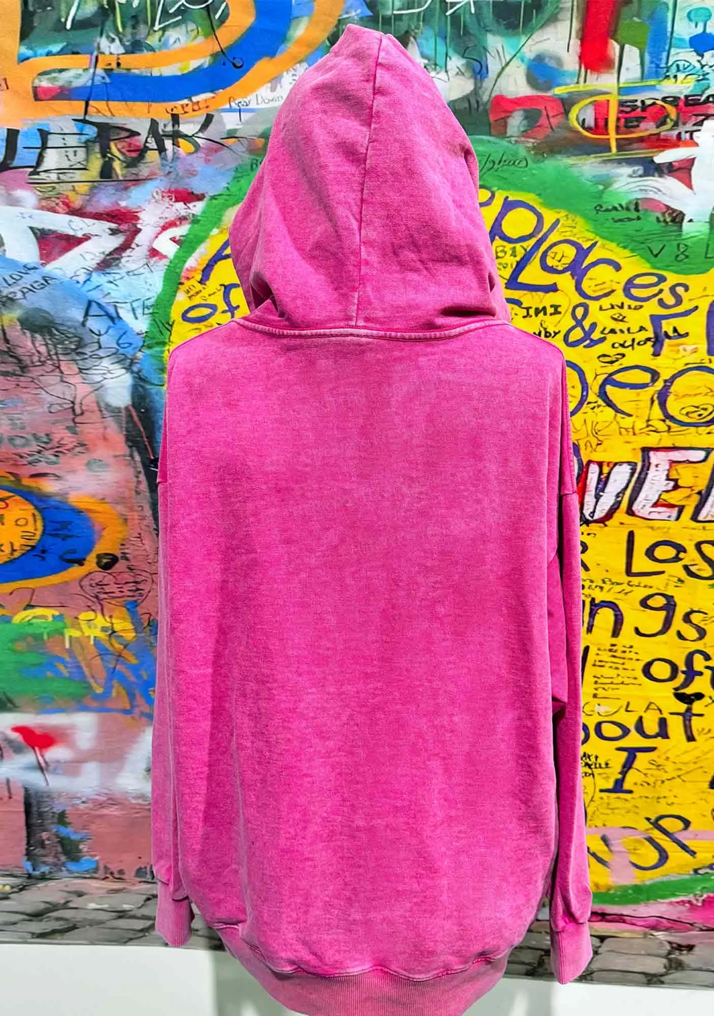 Big Is Back In Town Y2K Washed Hoodie Cherrykitten