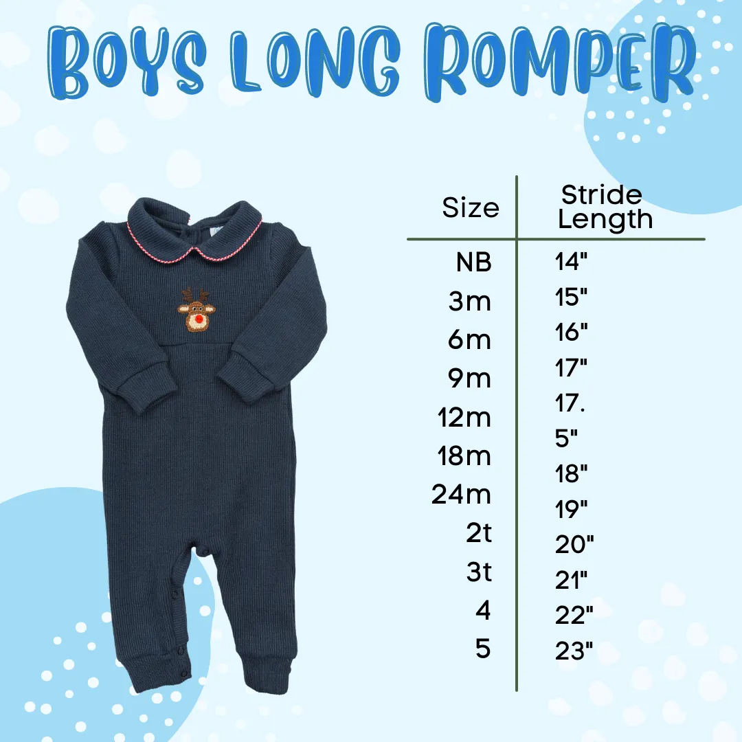 Boys Spooky Smocked Romper