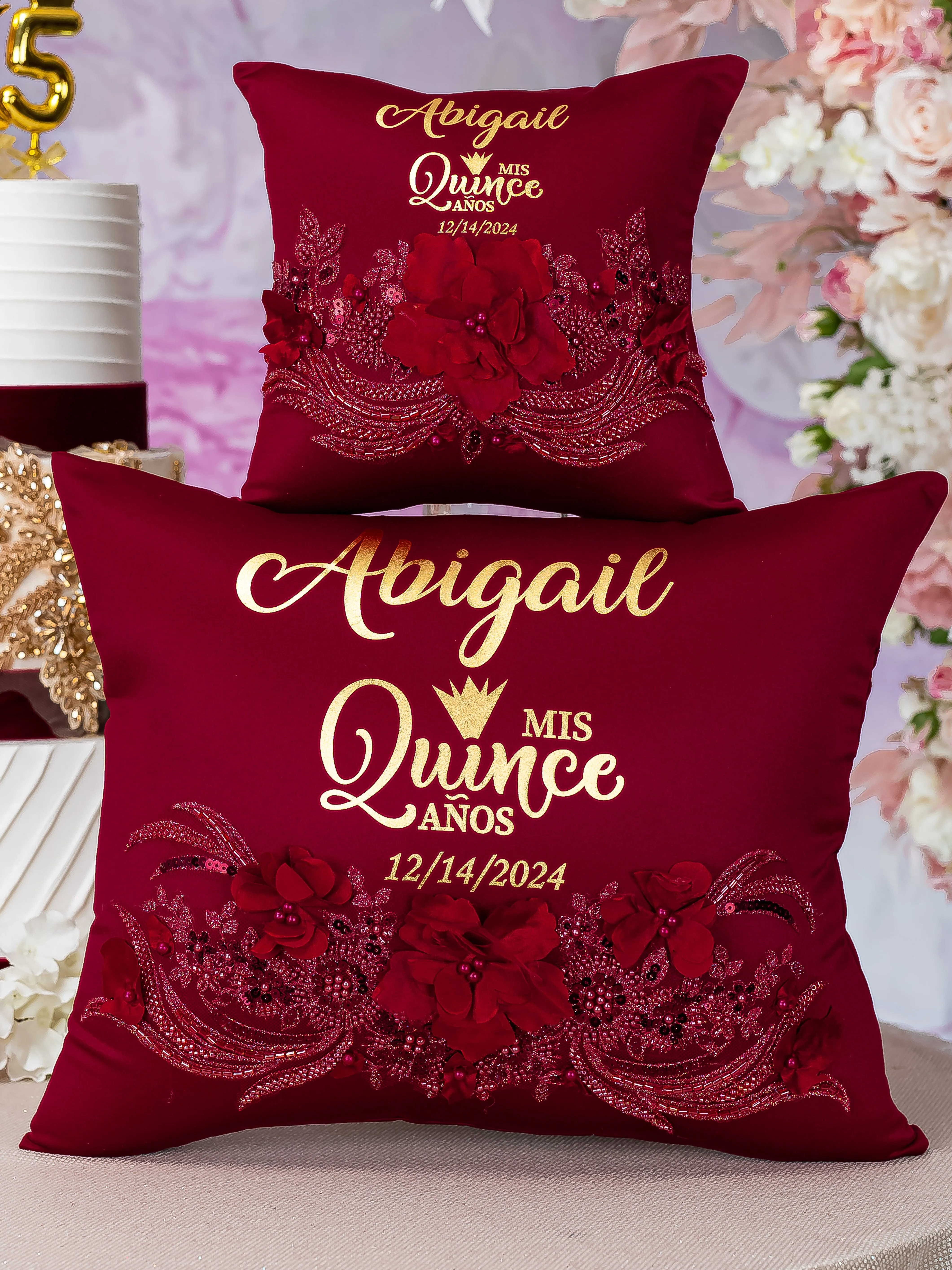 Burgundy  full quinceanera package