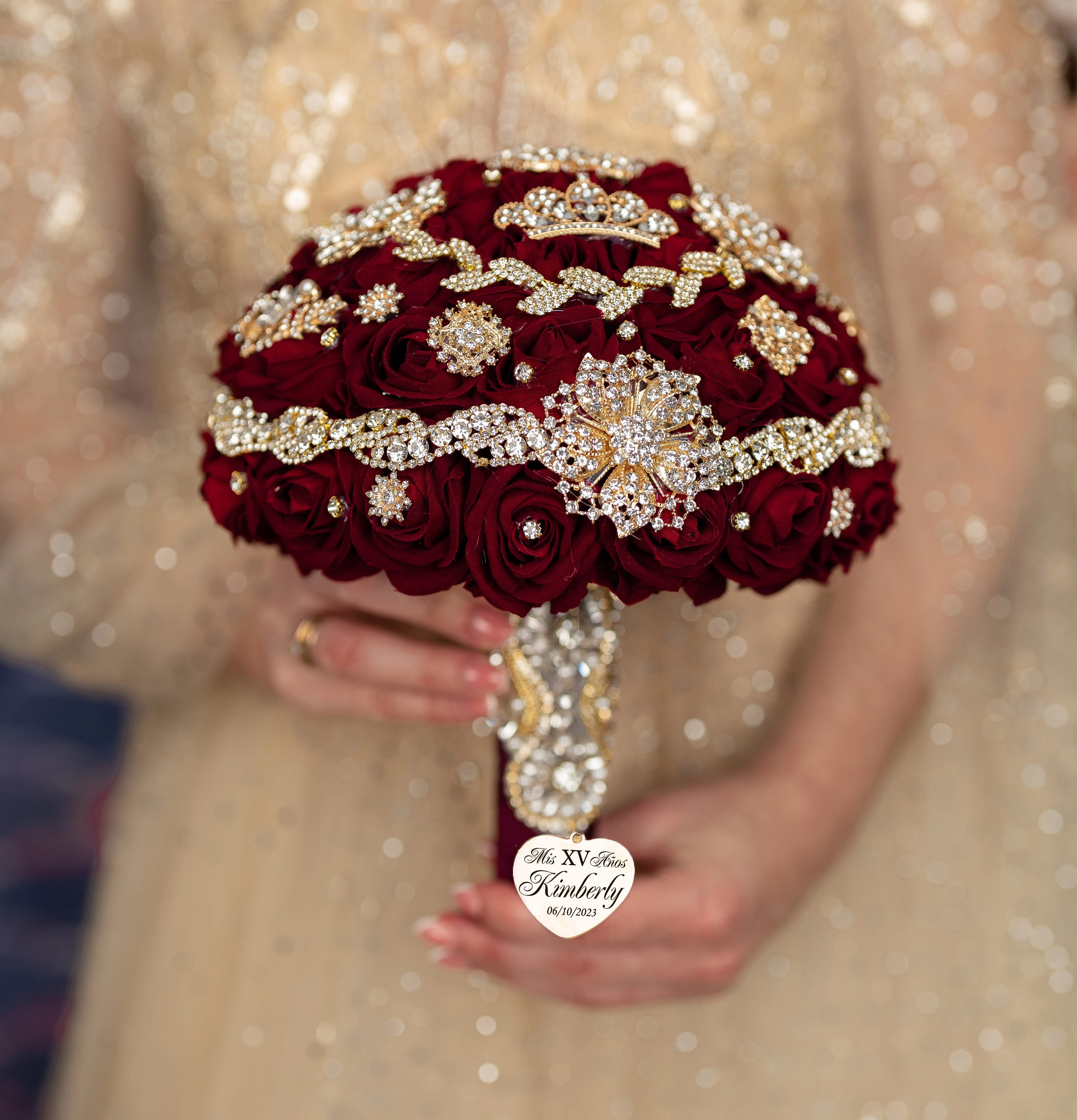 Burgundy  full quinceanera package