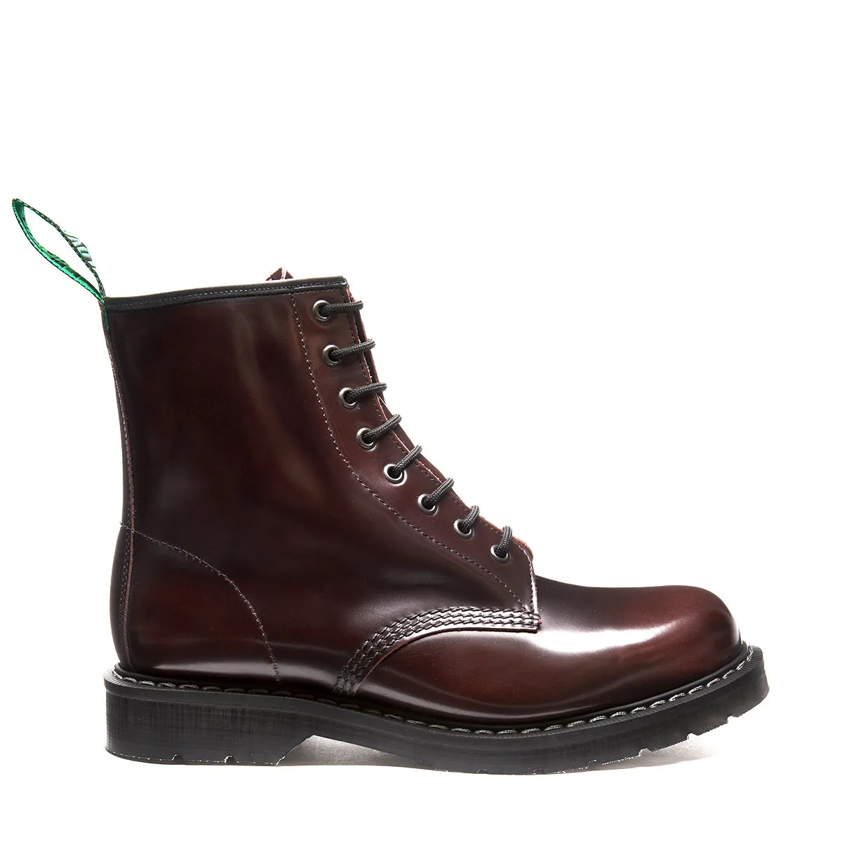 Burgundy Rub-Off 8 Eye Derby Boot & Boot Kiltie