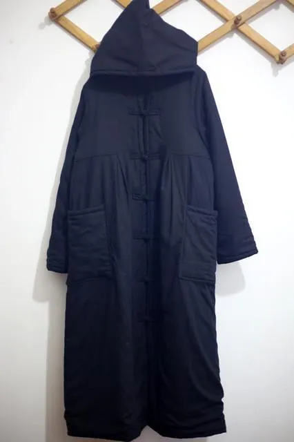 Button Pocket Hap Vintage Long Coat Women Johnature 4988853
