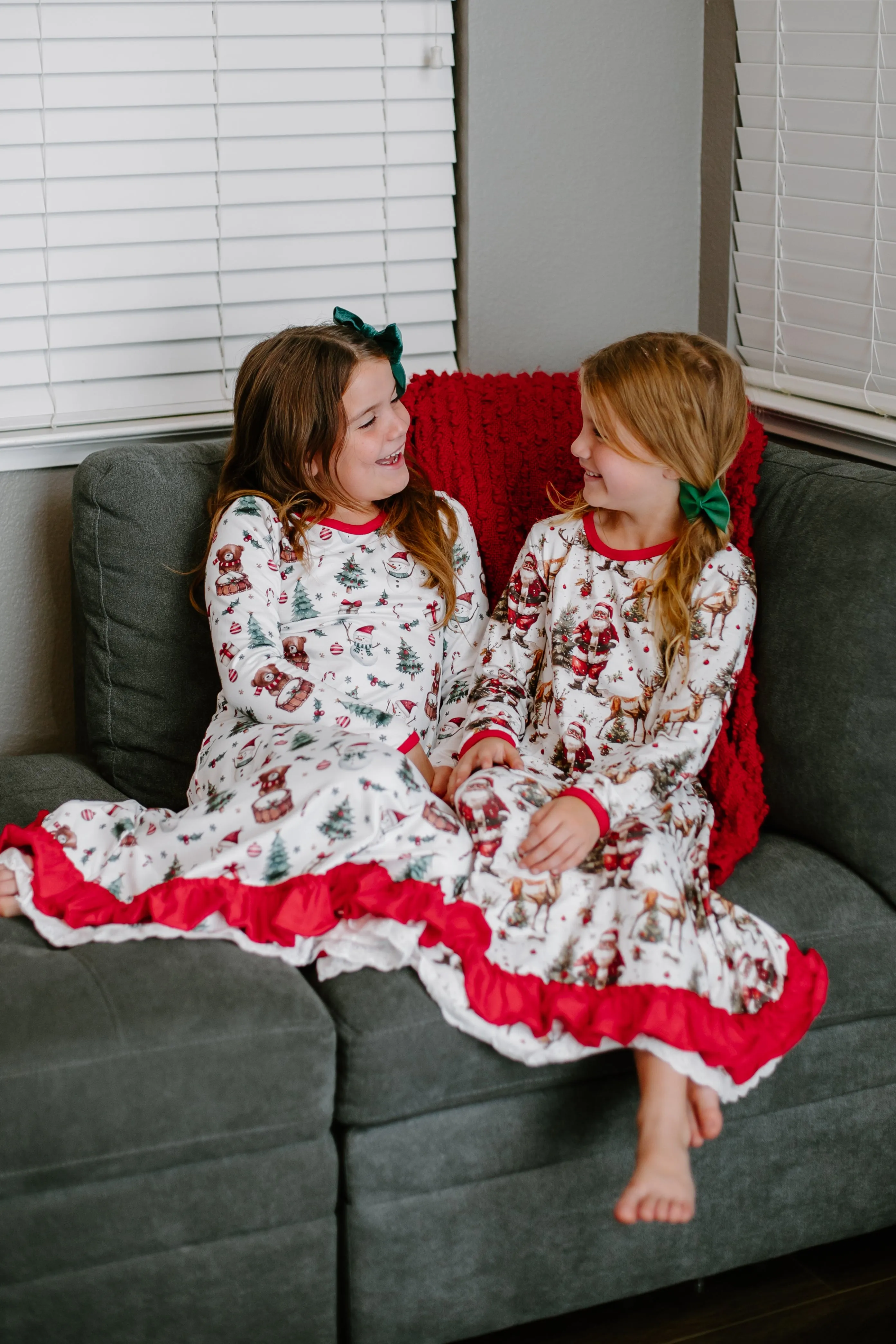 CHRISTMAS TEDDY AND SNOWMAN NIGHTGOWN