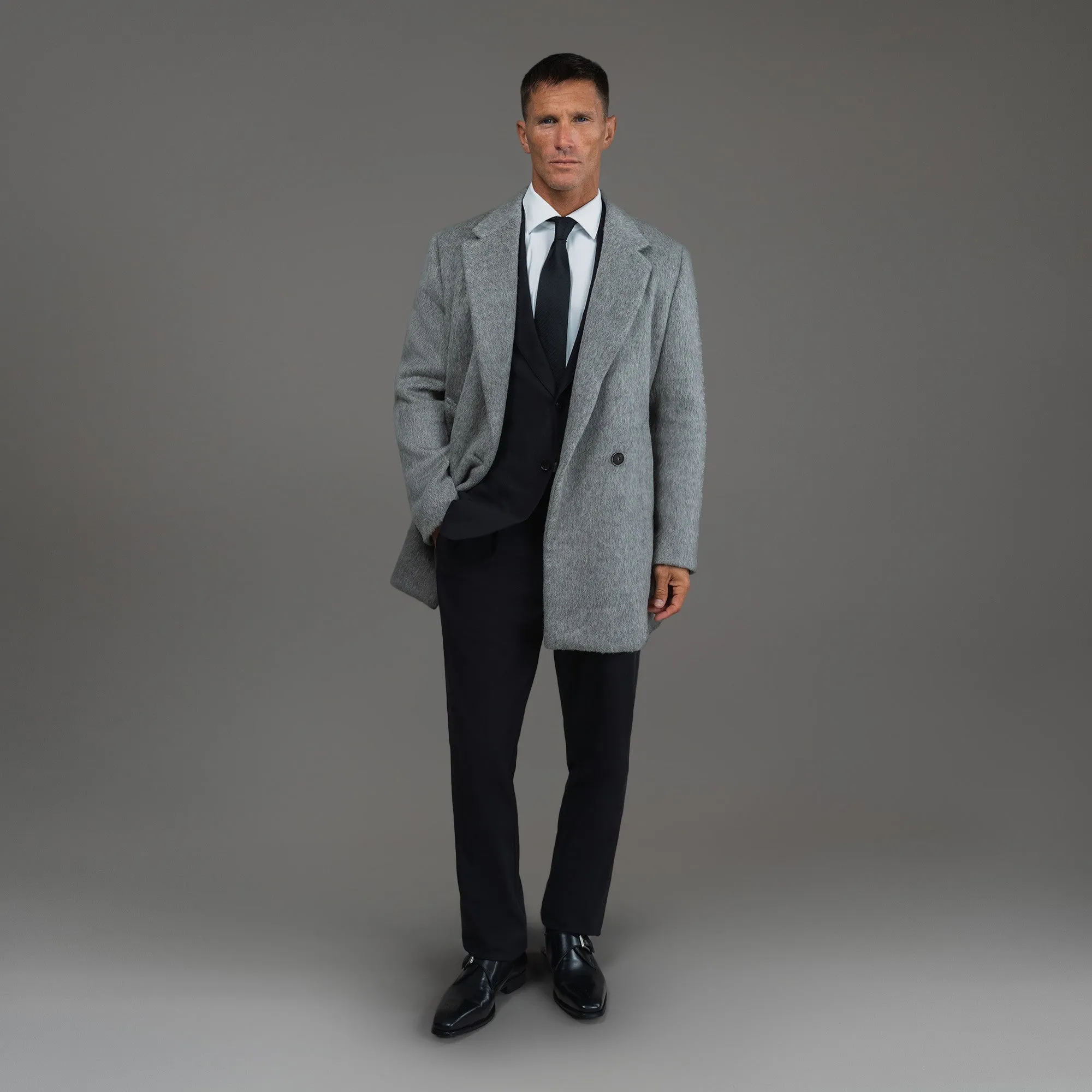 Classic Wool Silk Overcoat