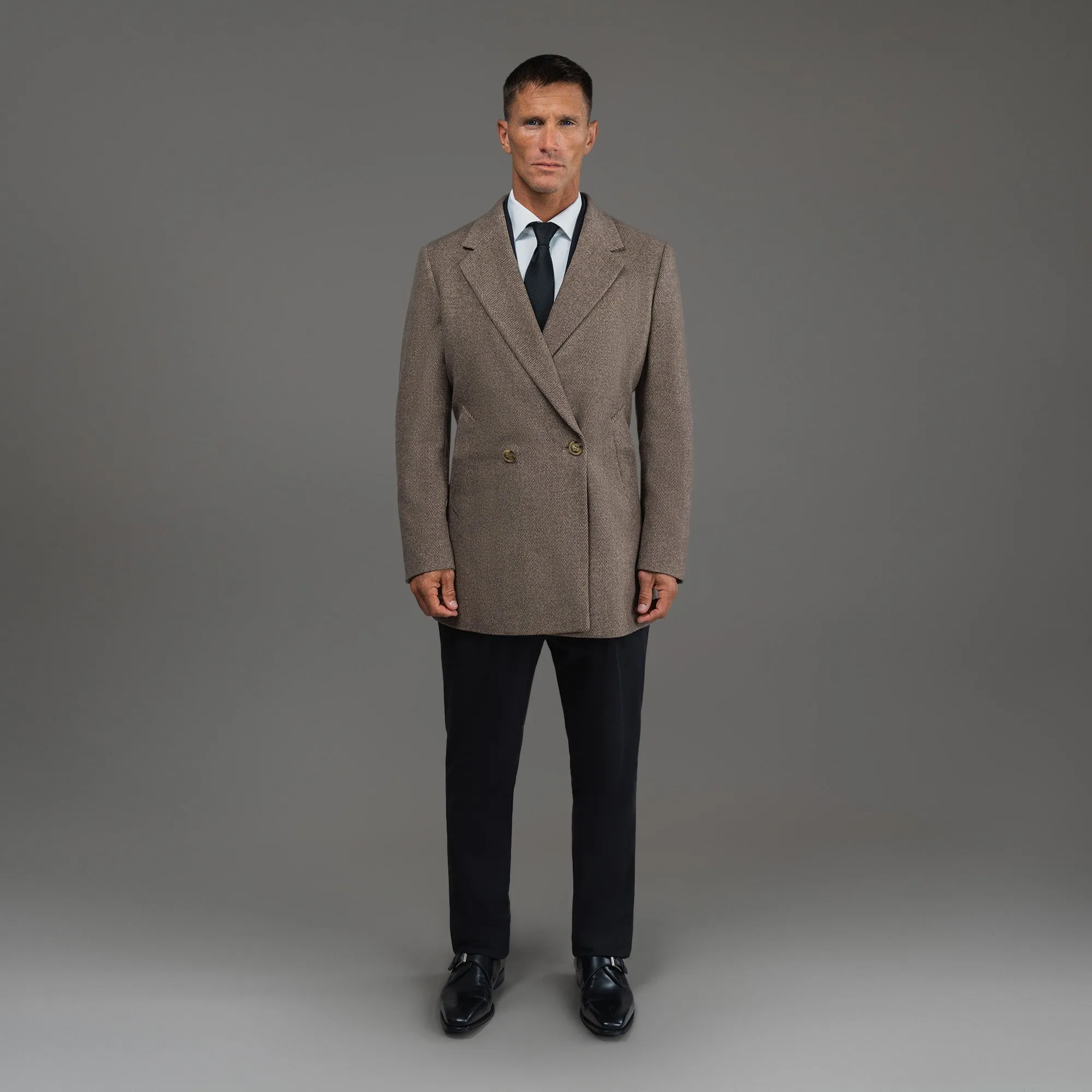 Classic Wool Silk Overcoat