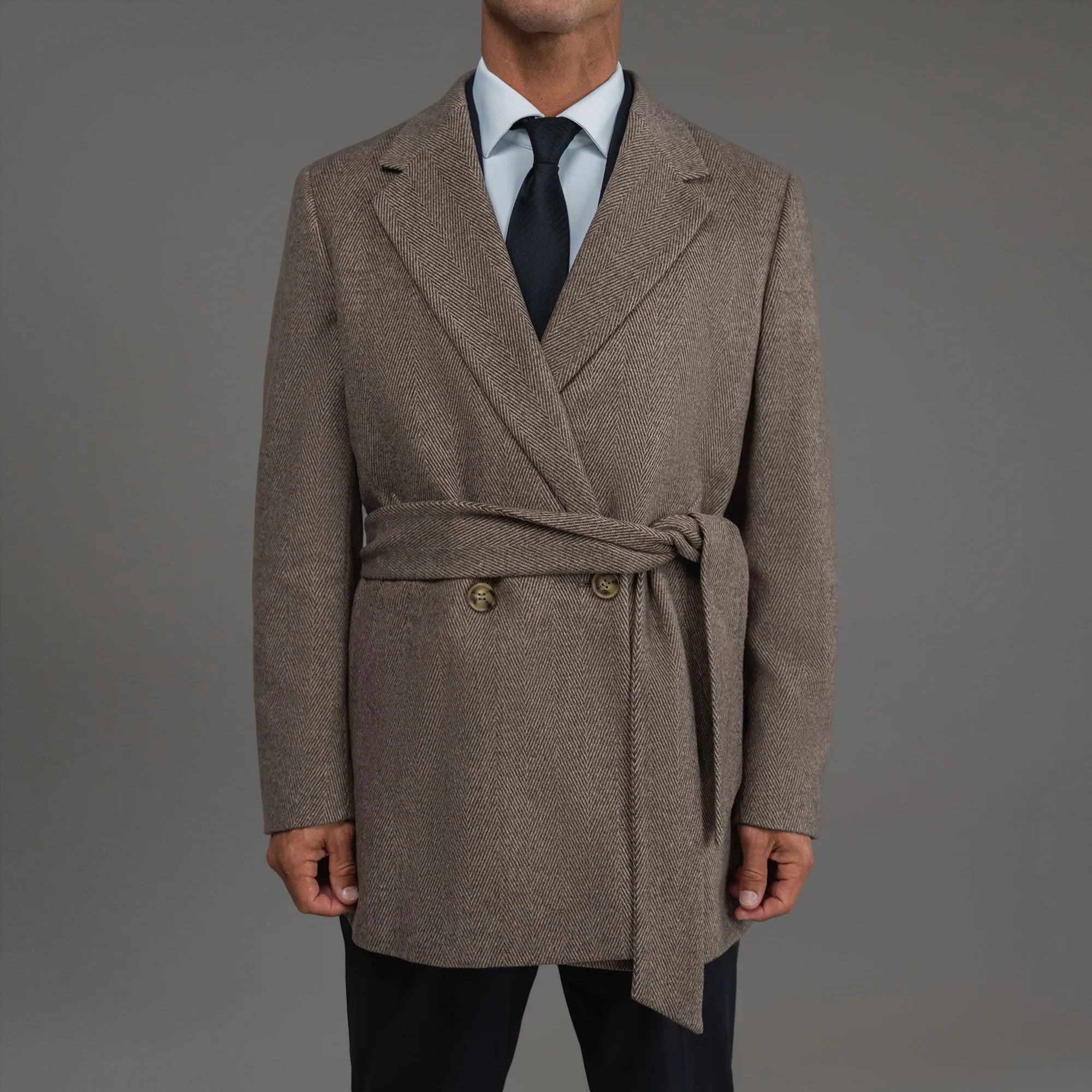 Classic Wool Silk Overcoat