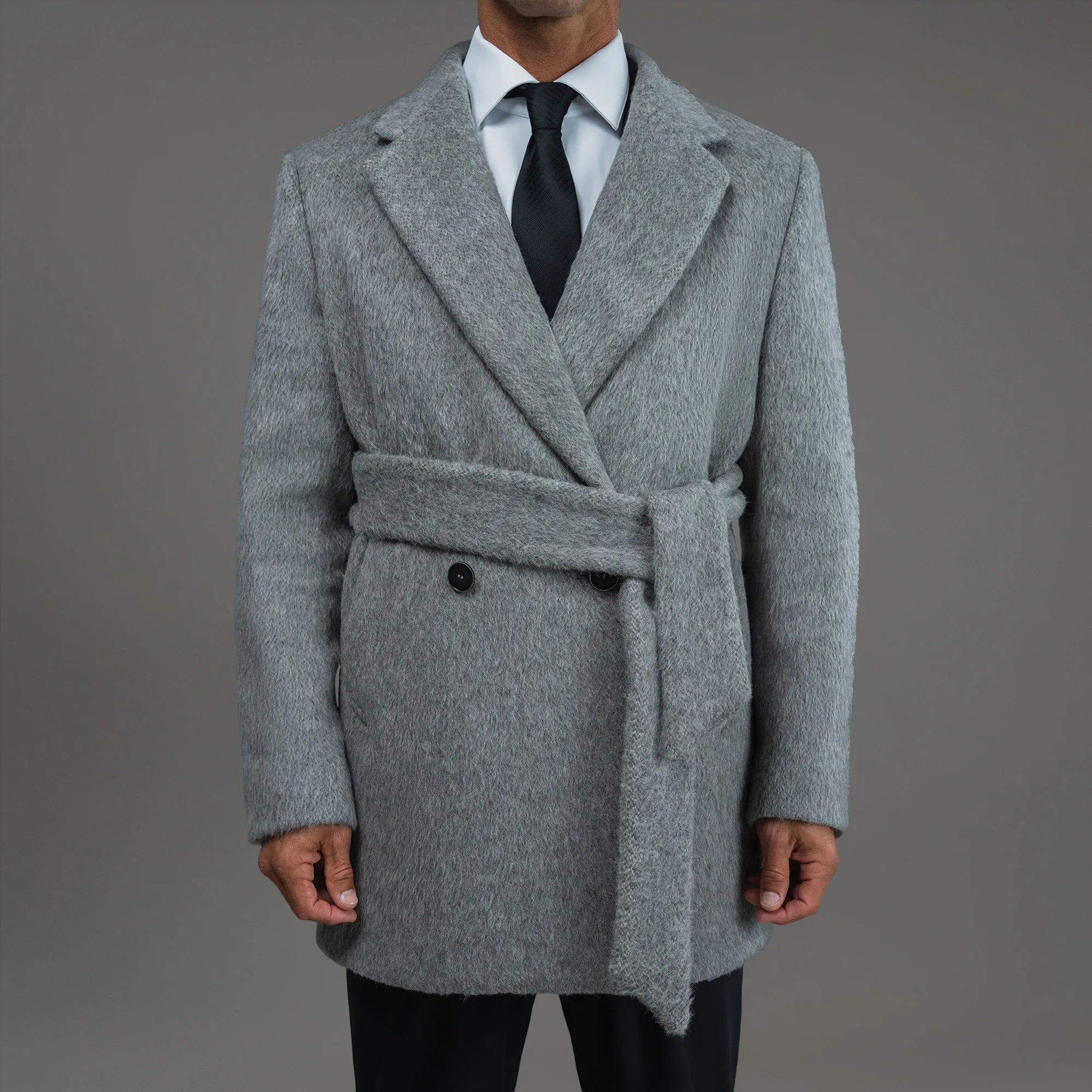 Classic Wool Silk Overcoat