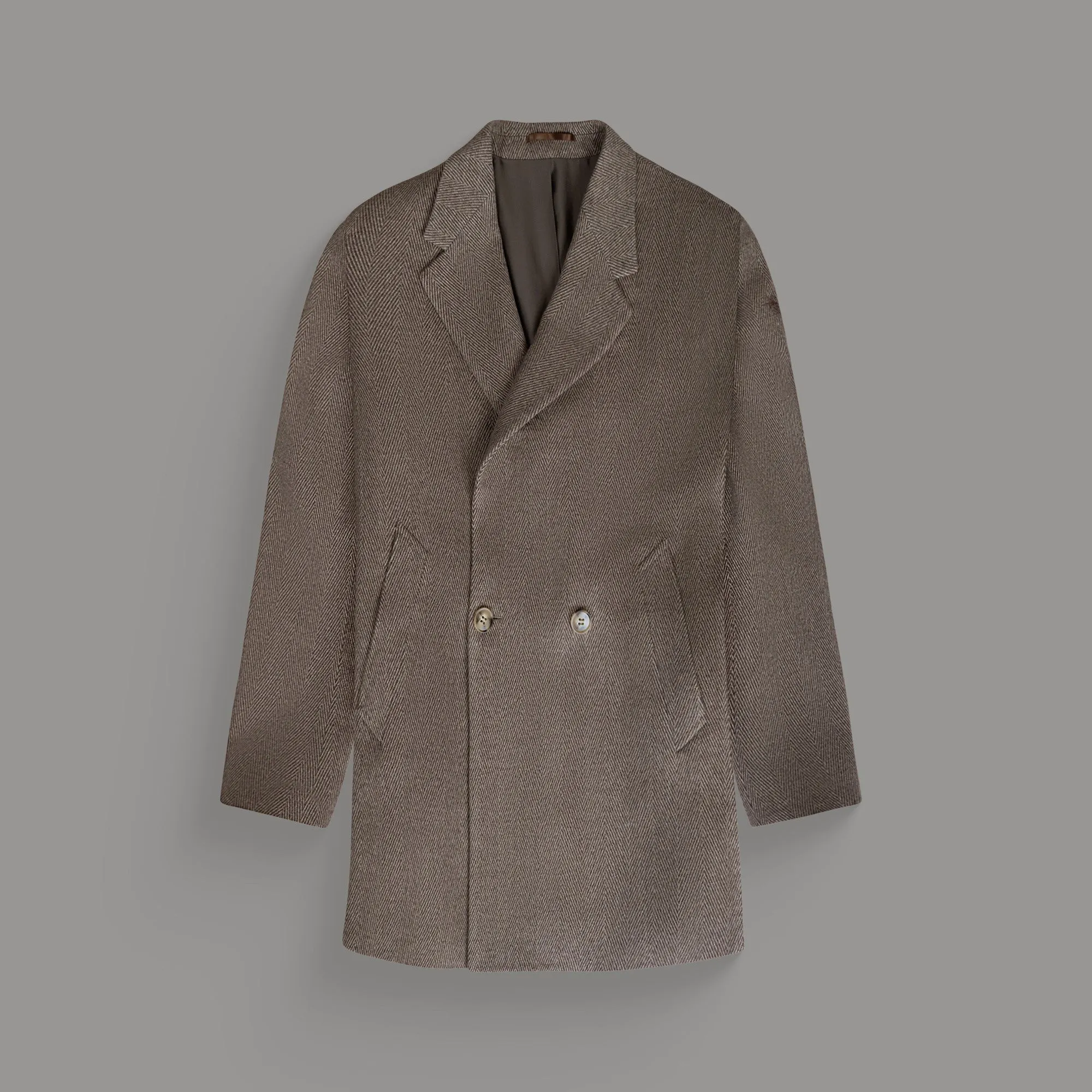 Classic Wool Silk Overcoat