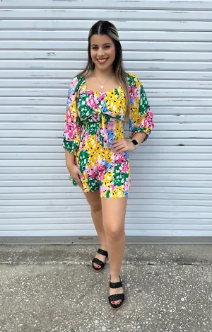 Colorful Leopard Romper