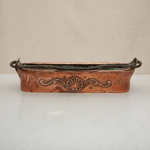 Copper Repousse Fish Pot