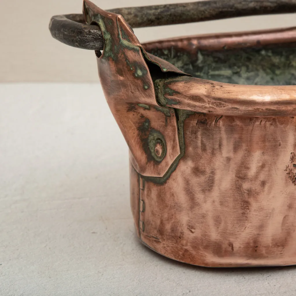 Copper Repousse Fish Pot