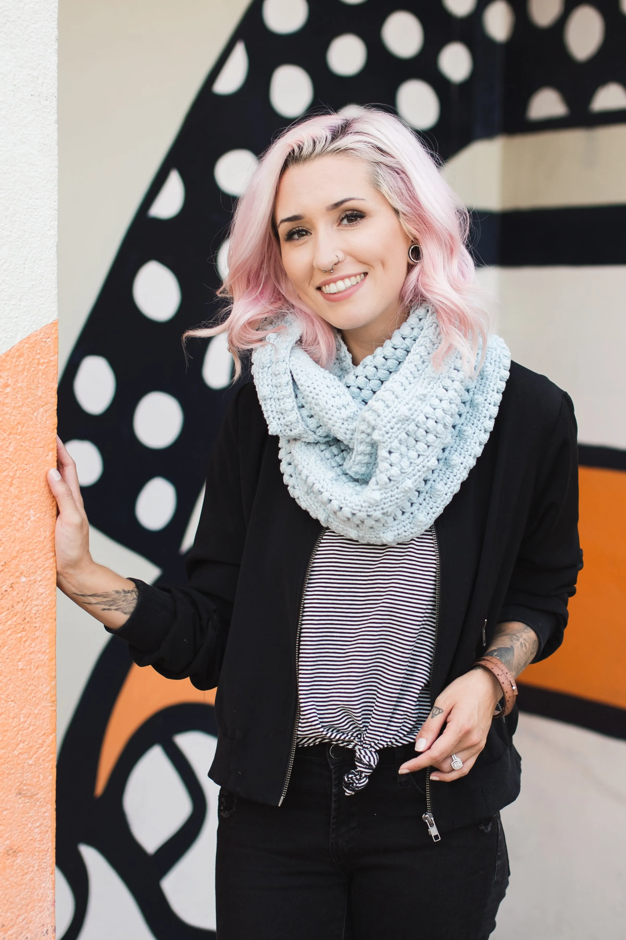 Crochet Kit - Dottie Infinity Scarf