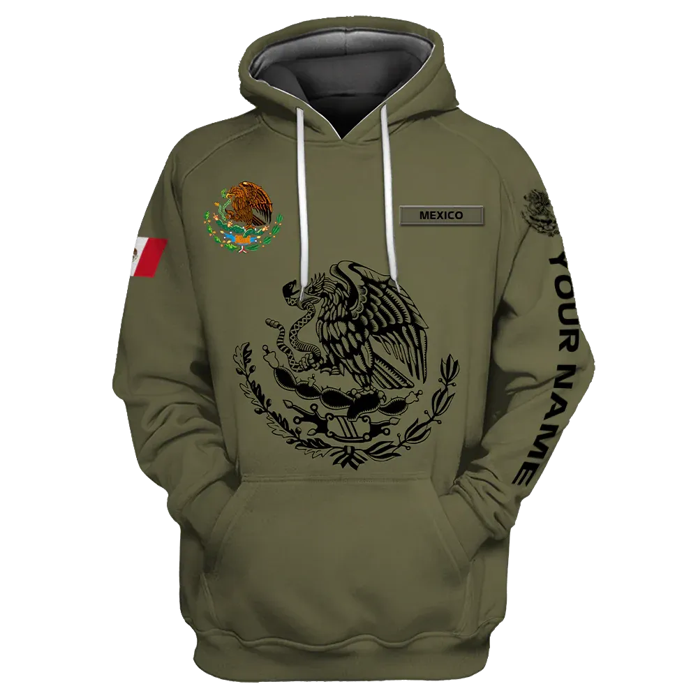 Customized 3D All Over Print Mexico Hoodie