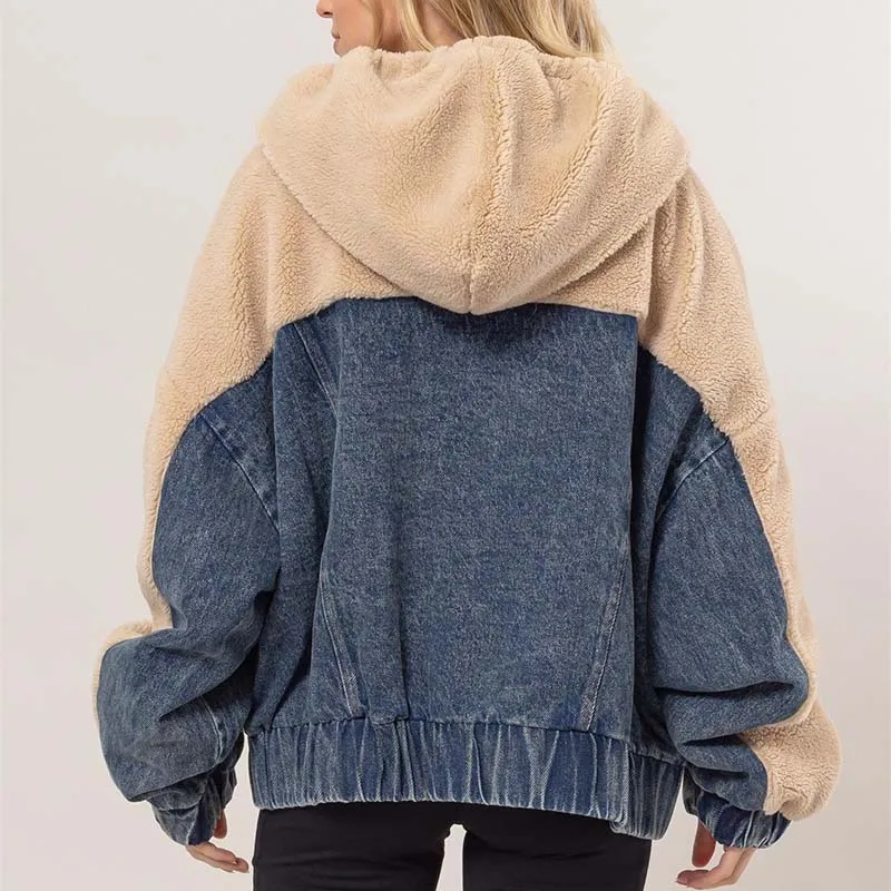 Denim Sherpa Jacket