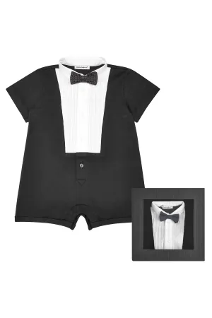 Dolce & Gabbana Baby Boys Tuxedo Romper in Black