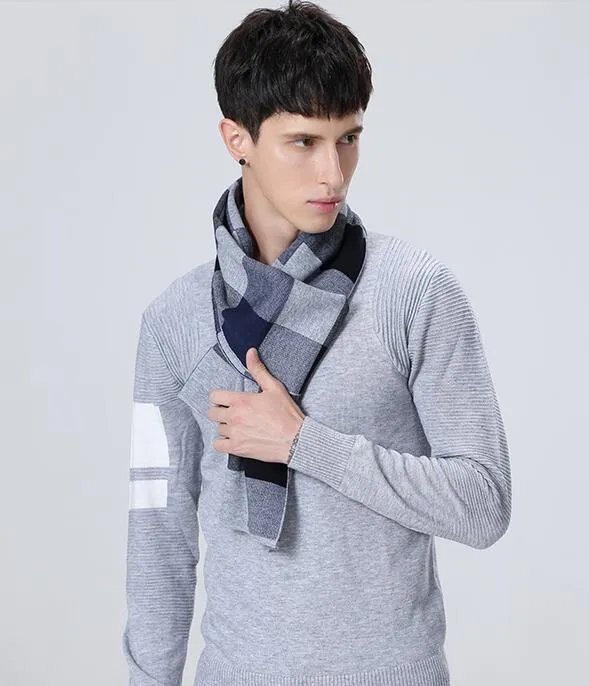 DOTAIN  WY02 Plaid Scarf for Men