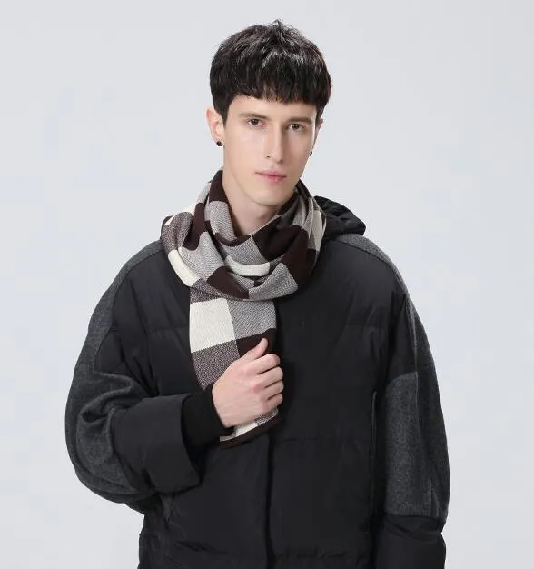 DOTAIN  WY02 Plaid Scarf for Men