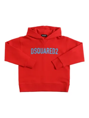 Dsquared2   Cotton sweatshirt hoodie w/ logo 