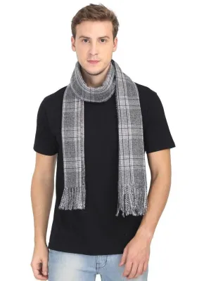 FabSeasons Designer Grey Men Woolen Muffler for Winters