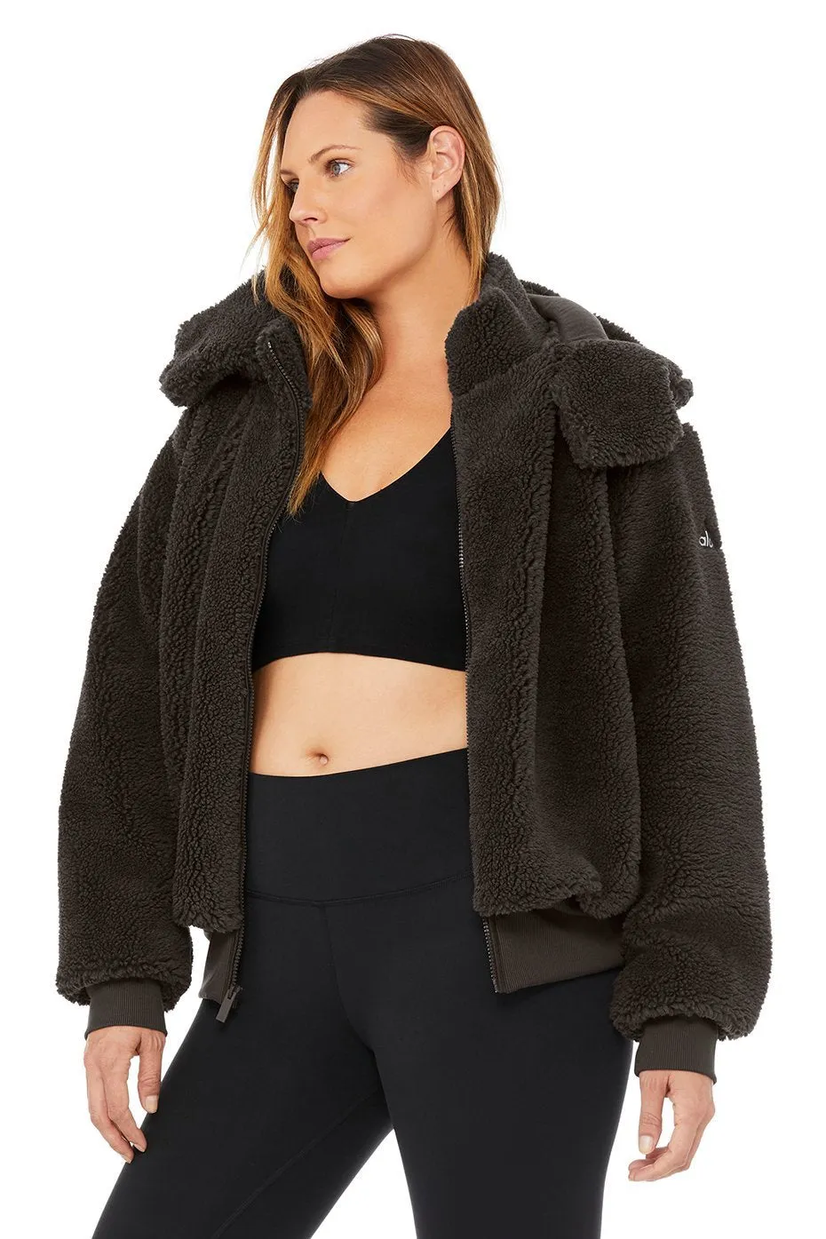 Foxy Sherpa Jacket - Dark Coco