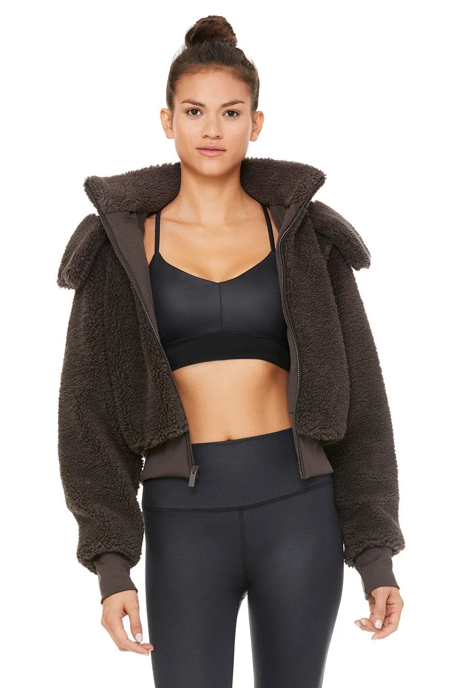 Foxy Sherpa Jacket - Dark Coco