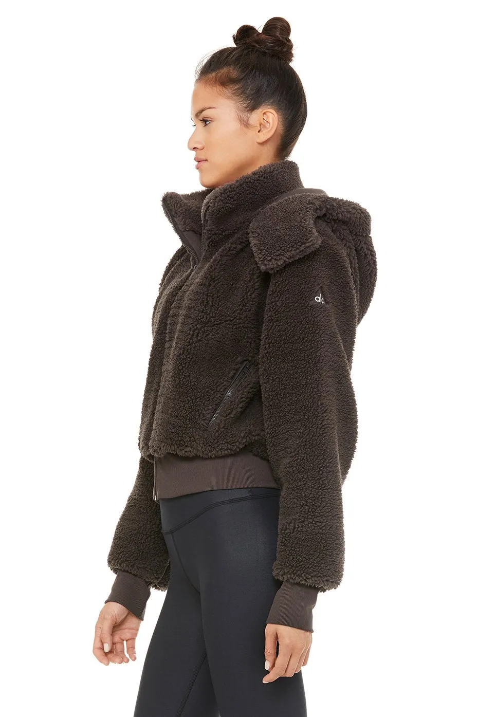 Foxy Sherpa Jacket - Dark Coco