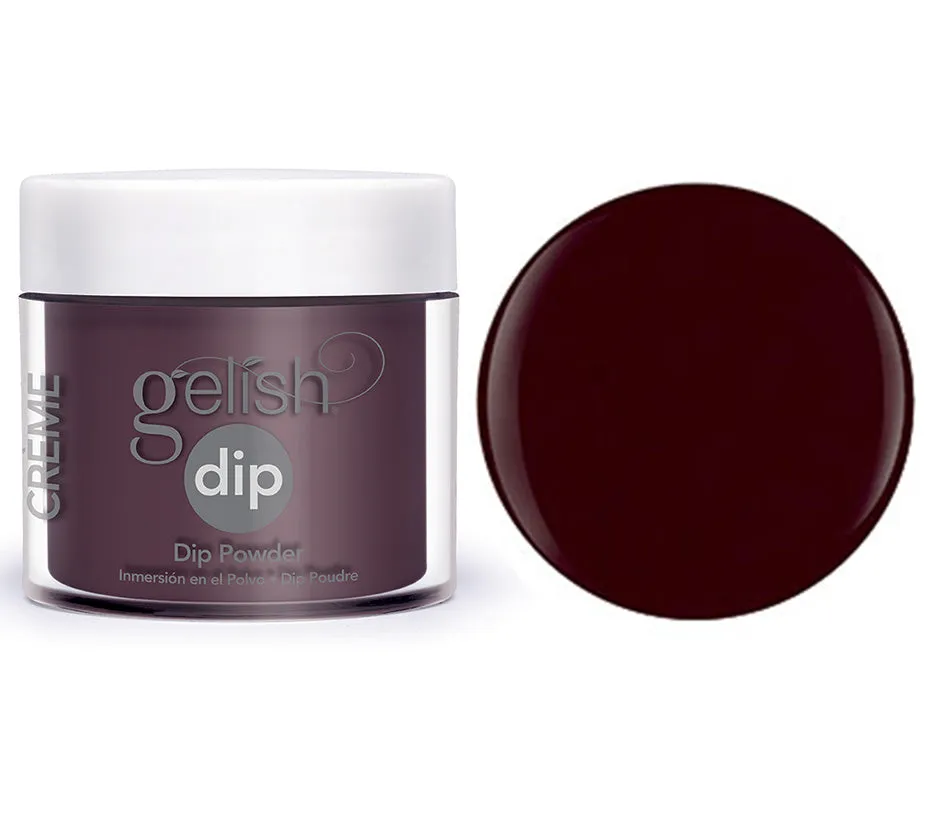 Gelish Professional Dip Powder Black Cherry Berry - Burgundy Red Creme - 23G