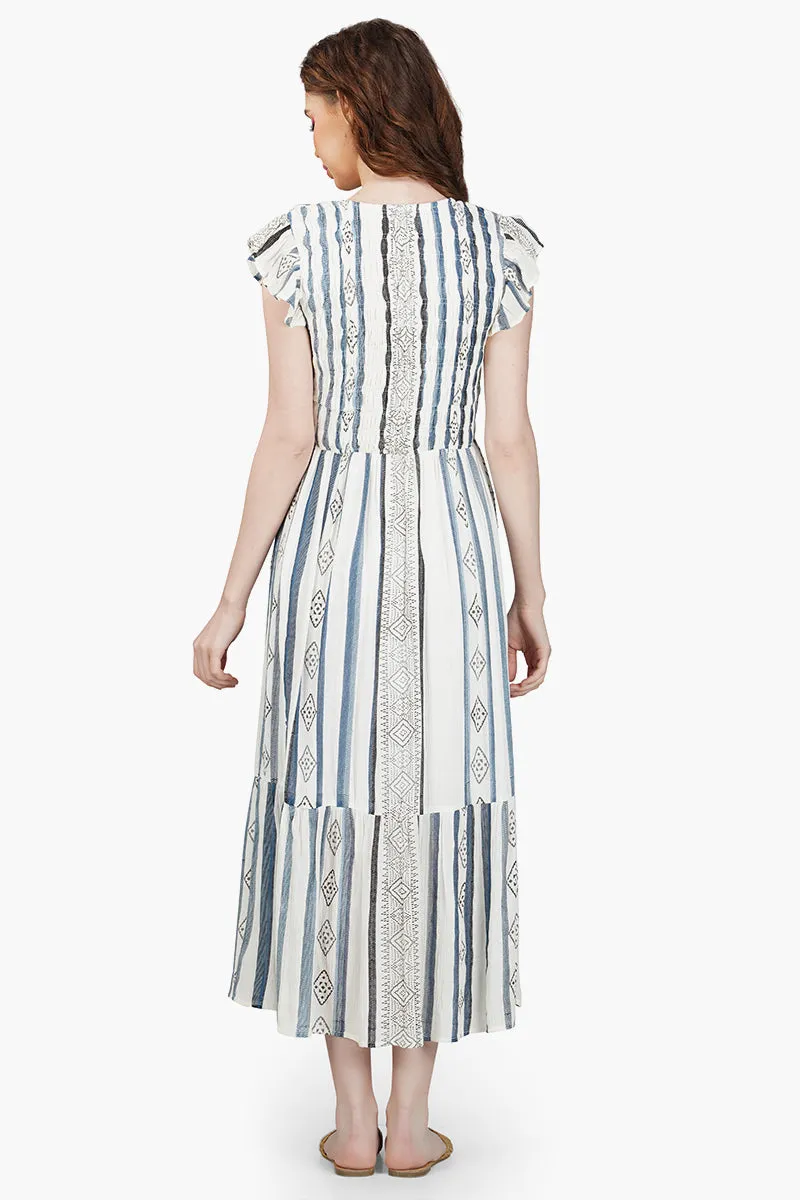 Gianna Striped Maxi Dress