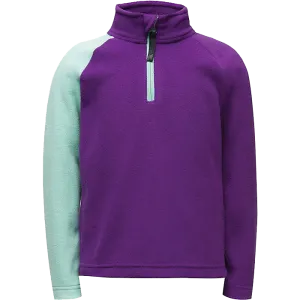 Girls' Speed Fleece Zip T-Neck