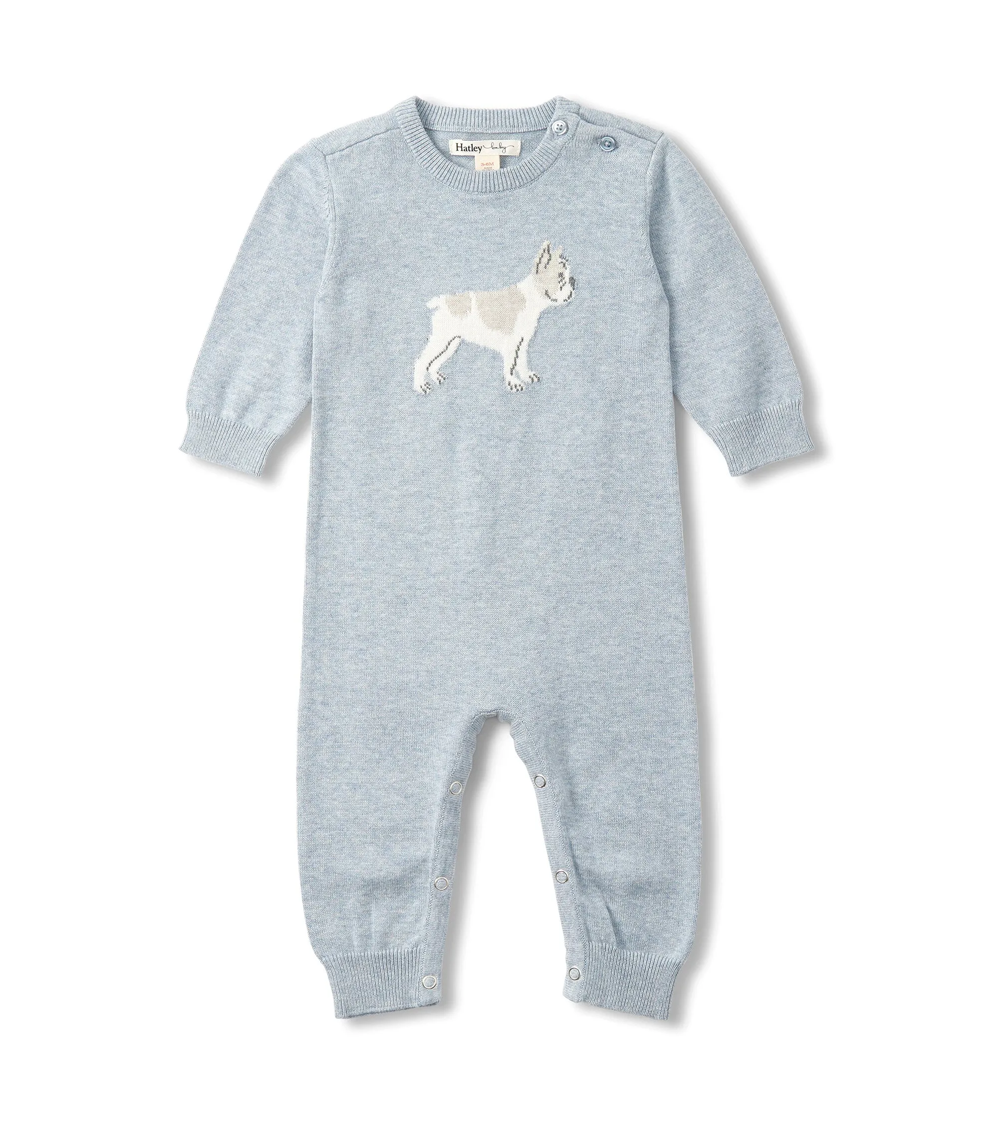 Hatley Sweater Romper - little Bull dog