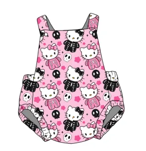 HK Pink Skelly Unisex Baby Romper