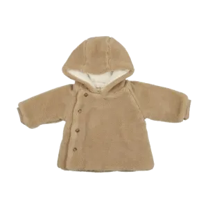 jacket sherpa side snap - beige