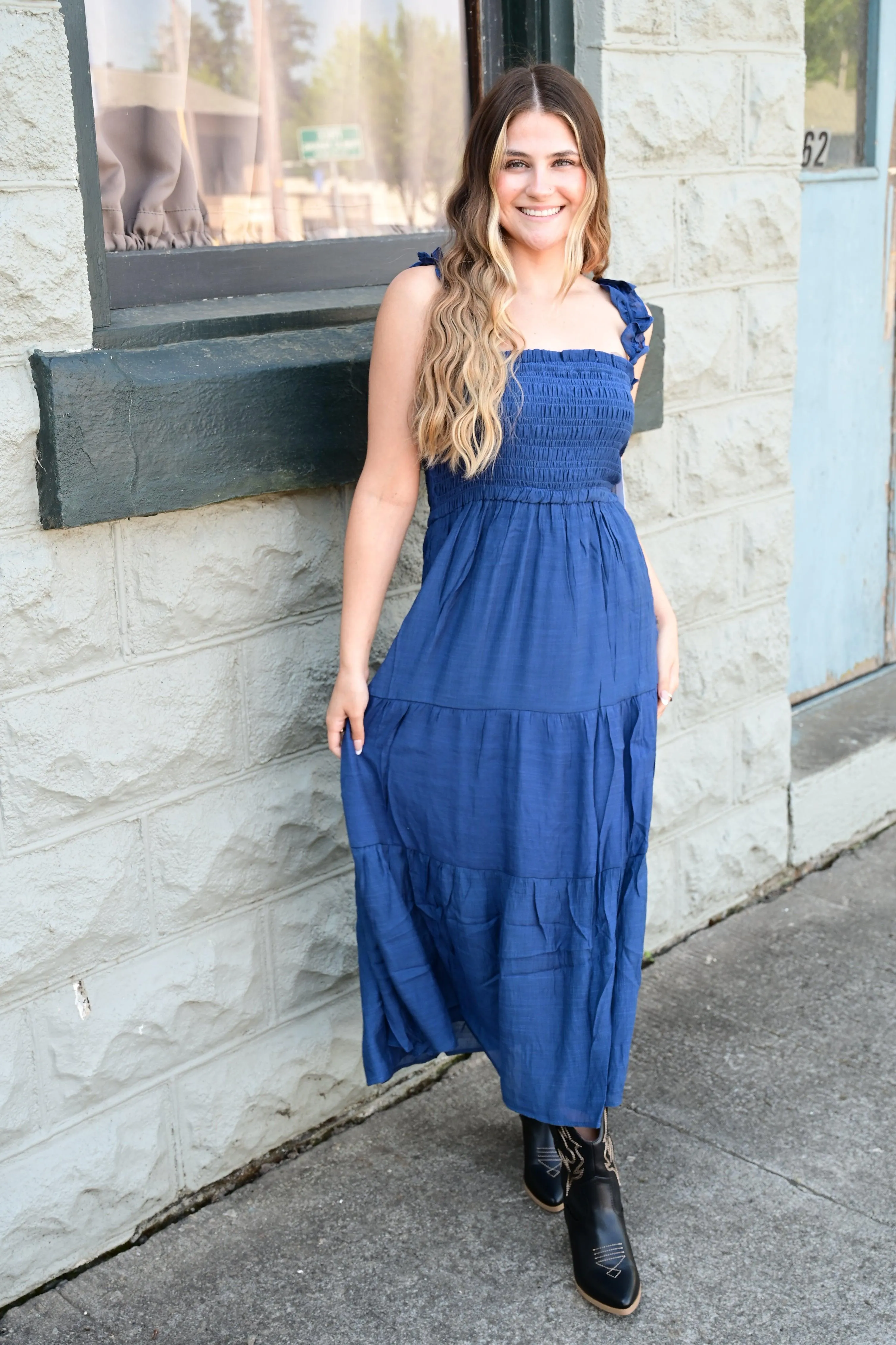 Jasmine Smocked Bodice Maxi Dress