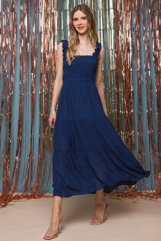 Jasmine Smocked Bodice Maxi Dress