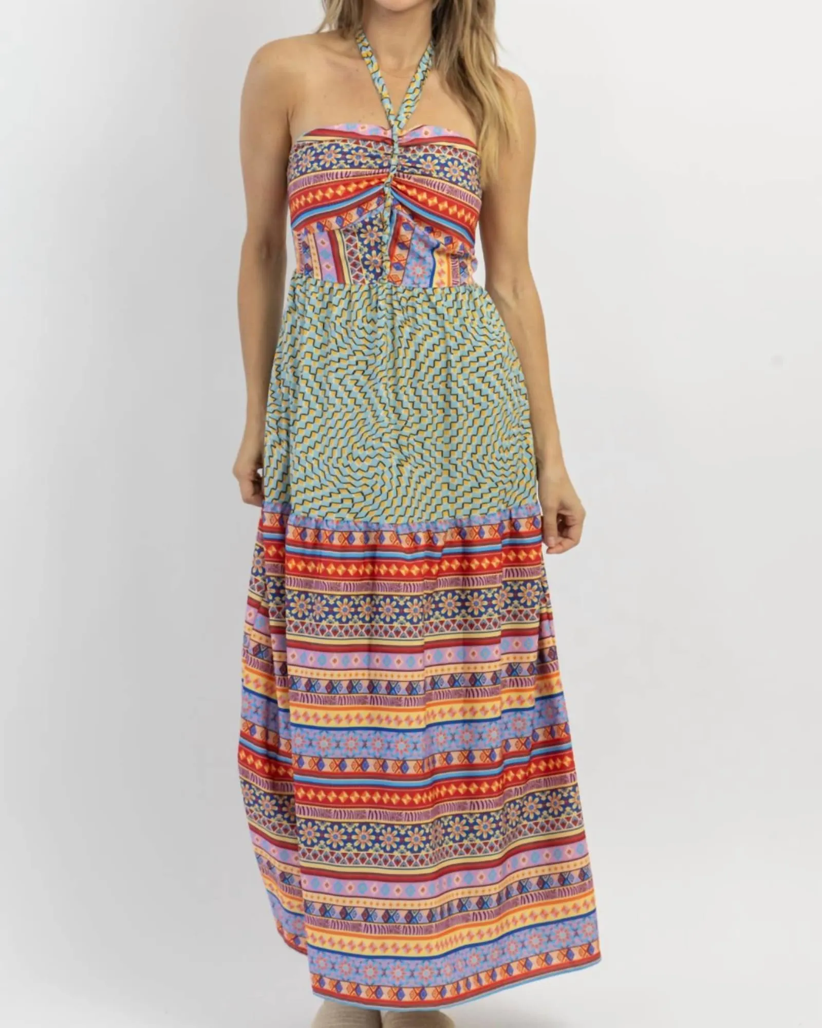 Kahuna Halter Maxi Dress In Blue | Blue