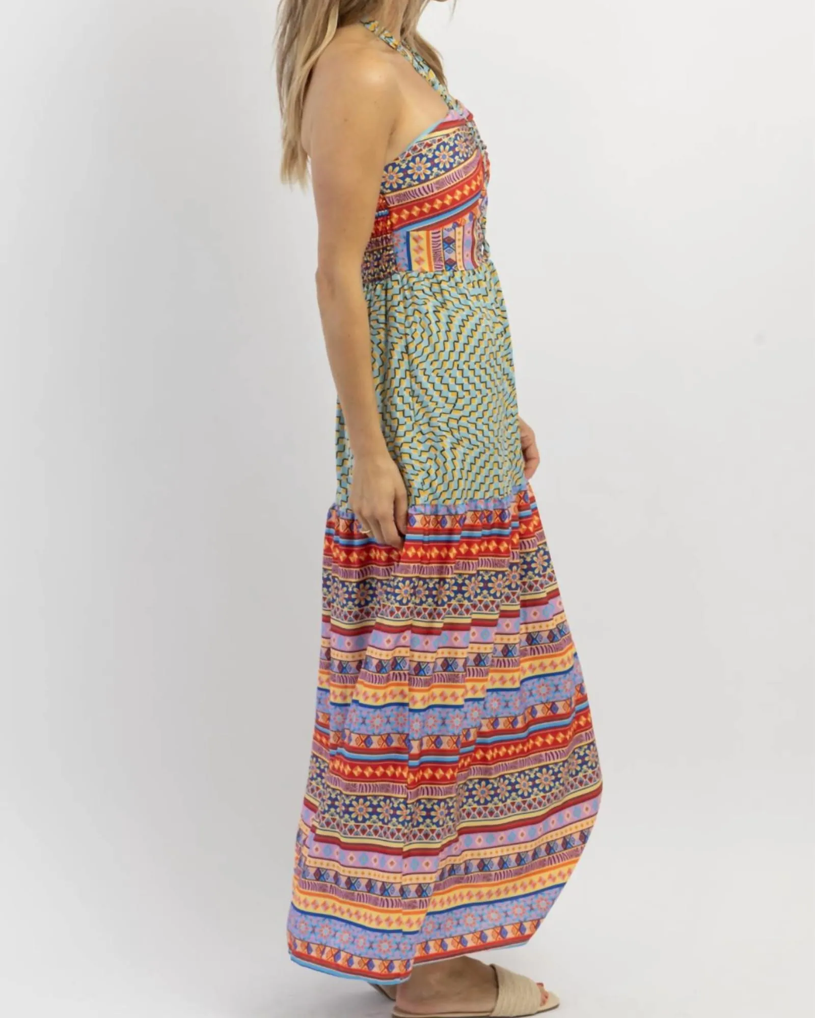 Kahuna Halter Maxi Dress In Blue | Blue