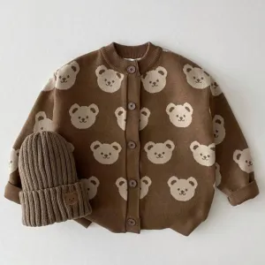 Knitted Bear Cardigan