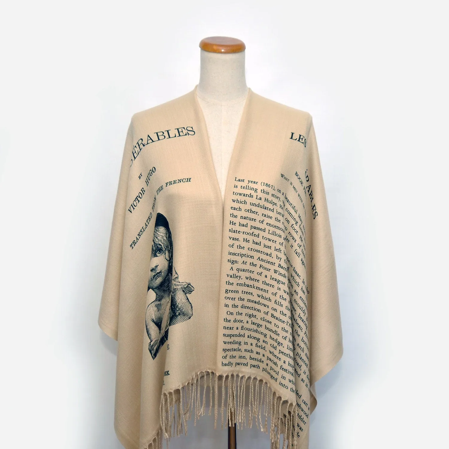 Les Misérables by Victor Hugo Shawl Scarf (English version)