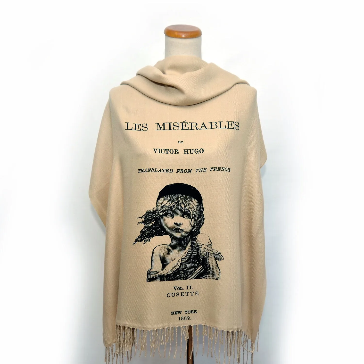 Les Misérables by Victor Hugo Shawl Scarf (English version)