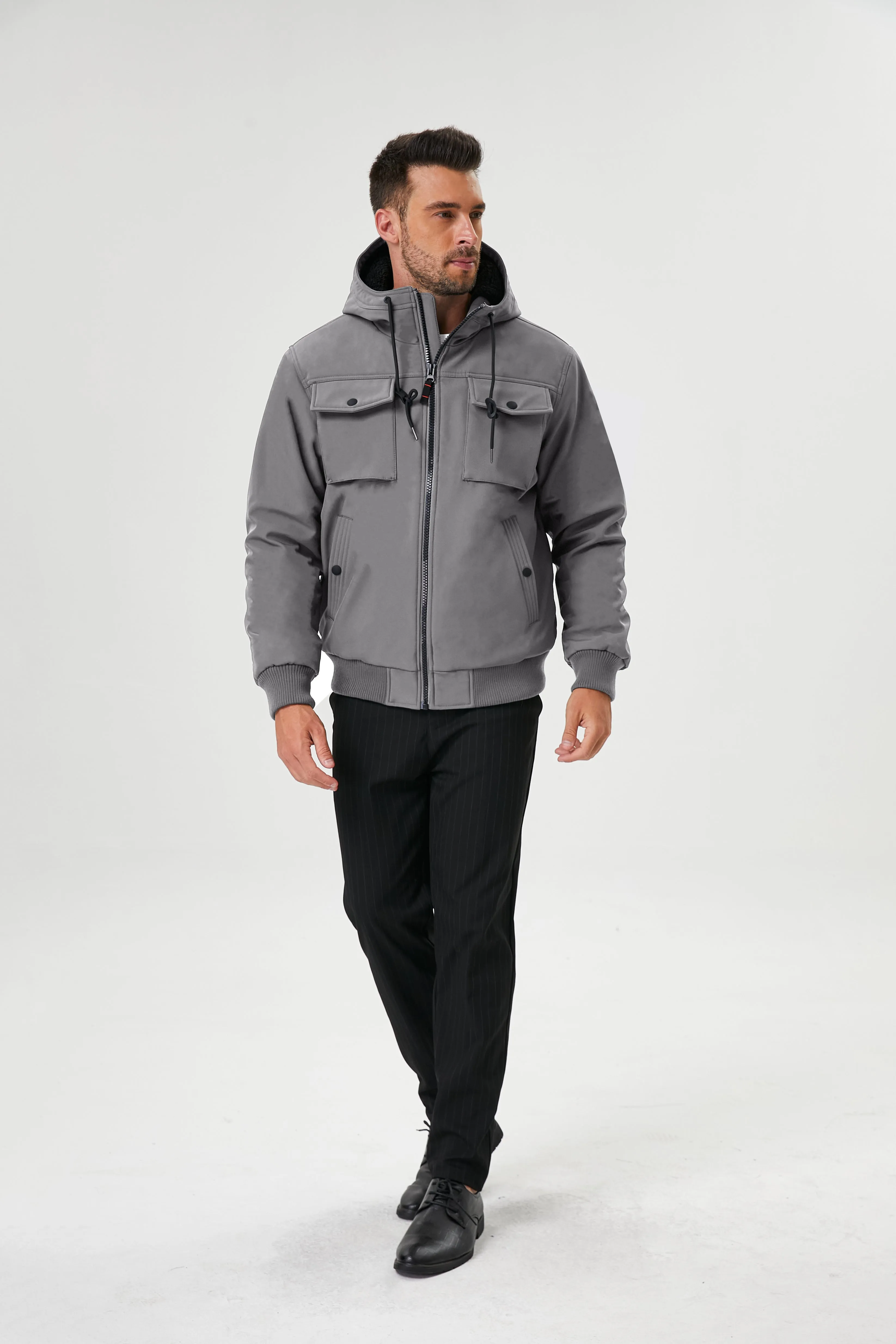 Marine Sherpa Lined Softshell Bomber