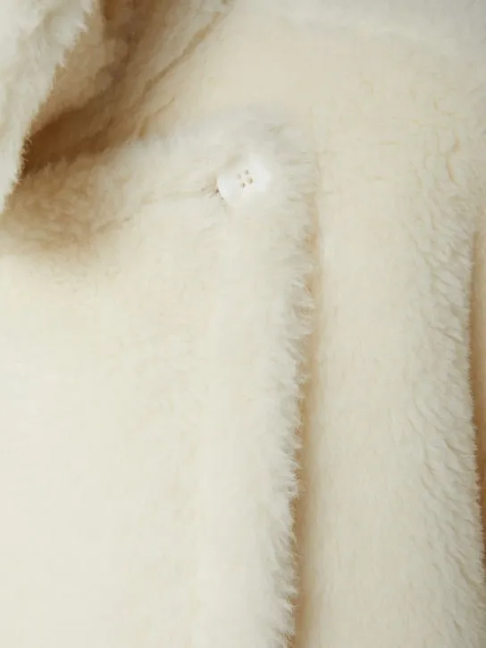 Max Mara   Tebe1 alpaca &amp; wool teddy cape 